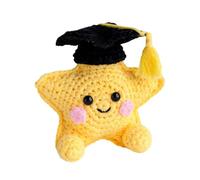 Star Cute Crochet Doll, Muñeca inspiracional de crochet de 1,57 pulgadas con diseño de tacto suave, peluche emocional para motivación positiva, función de mejora del estado de ánimo, decoración