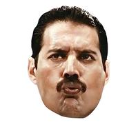 STAR CUTOUTS CM242 - Máscara de cartón de Freddie Mercury - Increíble punto de conversación - Tan realista