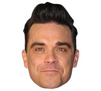 STAR CUTOUTS CM244 - Máscara de cartón de Robbie Williams - Increíble tema de conversación - Tan realista
