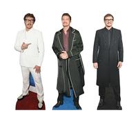 Star Cutouts CS1194 Pedro Pascal - Paquete de Tres Recortes de cartón para Estante Superior de 32 cm, Ideal para Temas de películas, Fiestas, cumpleaños y fanáticos, decoración de Habitaciones y