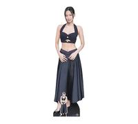 Star Cutouts CS1325 Jennie K-Pop - Recorte de cartón de tamaño Real, Gran decoración para fanáticos de la música, Accesorio de exhibición de Fiesta Negro y Rosa y Regalo de coleccionista, 170 cm