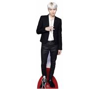 STAR CUTOUTS CS747 - Figura de cartón a tamaño real con figura de escritorio de regalo de Min Yoon-Gi (Suga), Bangtan Boys, multicolor