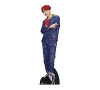 STAR CUTOUTS CS752 - Figura de cartón a tamaño real con figura de escritorio de regalo de Jung Ho-Seok, J-Hope, pelo rojo, Bangtan Boys, multicolor