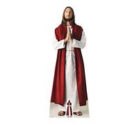 STAR CUTOUTS Lifesize cardboardcut with Free Mini Cut out of Jesus Christ Cartón de tamaño Real Cortado Corte de Jesucristo Gratis, Multicolor, 187 x 67 x 187 cm