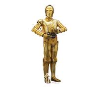 Star Cutouts Ltd Corte C-3PO (El último Jedi), cartón, Multicolor, 179 x 80 x 179 cm