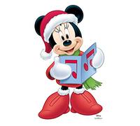 STAR CUTOUTS Ltd Fun - Carol de cartón de tamaño Real de Disney Minnie Mouse Coro Carol 93 x 58 cm, decoración navideña exhibiciones Festivas Infantiles, grutas y escaparates, Estrella