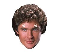 STAR CUTOUTS Ltd Sm351 Michael Knight Knightrider David Hasselhoff Cardboard Face Mask Talking Point, Multicolour Halloween Máscara facial de cartón, estrella, multicolor, Talla única