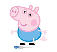 Star Cutouts Pequeño recorte de cartón con texto en inglés «George Pig», diseño de Peppa Pig rosa y azul, favorito de la familia, decoración de fiesta de Peppa, regalos para cumpleaños