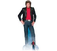 STAR CUTOUTS SC1381 Michael David Hasselhoff Knight Rider - Recorte de cartón de tamaño Real con Mini Soporte, Fiestas de los años 80, fanáticos y Eventos, 190 cm de Alto, Talla única