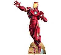 STAR CUTOUTS SC1532 Tony Stark Iron Man - Cartón Recortado de tamaño Real con Mini fanáticos de Marvel, Fiestas y Eventos