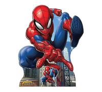 Star Cutouts SC4420 Spider-Man Pose - Recorte de cartón con Mini fanáticos de Marvel, Fiestas y Eventos