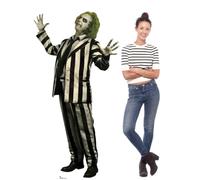 Star Cutouts SC4667 Beetlejuice Michael Keaton Beetlejuice Beetlejuice - Cartón Recortado de Altura 178 cm