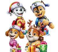 Star Cutouts SC4901 Paw Patrol Christmas Star Mini Multipack de Recortes de cartón de 62 cm de Altura