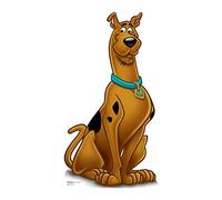 STAR CUTOUTS Scooby Doo-Cartón de Fotos de tamaño Real, Ideal para fanáticos, coleccionistas, Fiestas y Eventos, Estrella, Color marrón, 135 cm (STSC683)