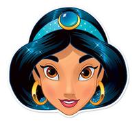 STAR CUTOUTS SM327 Jasmine Fun - Máscara facial para niños, para cumpleaños, fanáticos y fiestas de Aladdin, multicolor