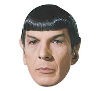 Star Cutouts SM510 Spock Mask (Leonard Nimoy) Star Trek - Pestañas y elástico - Aspecto icónico de Vulcan para fanáticos de la ciencia ficción