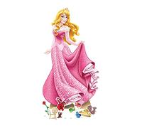 STAR CUTOUTS SP009 Aurora Sleeping Beauty - Decoración de Fiesta de cartón con Seis Mini Suministros de Fiesta con temática de Princesa Disney, tamaño Mediano, Rosa