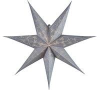 Star Estrella de Papel Decorus, 7 Puntas, Plata, 1.5 x 6.3 x 6.3 cm