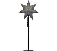 Star - Estrella de papel, plástico, color gris, blanco y negro
