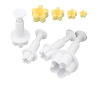 Star Fondant Cutter,Dishwasher Safe Gadget for Cookie Plungers 4 Pieces | Fondant Cakes Cookie Plunger for Food Chocolate Dessert Baking Decorating Kids Christmass