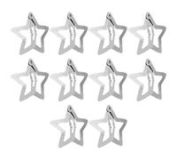 Star Hair Clips - Metal Star Hairpins Hair Clips, Aesthetic Silver Stars Ĥair Çlips | Retro Śtar Shape BB Ćlips, Non Slip Electroplated Barrette, Rust Resistant Štar Styling Pins
