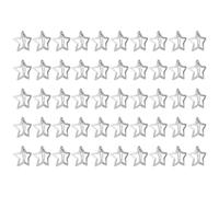 Star Hair Clips - Metal Star Hairpins Hair Clips, Aesthetic Silver Stars Ĥair Çlips | Retro Śtar Shape BB Ćlips, Non Slip Electroplated Barrette, Rust Resistant Štar Styling Pins