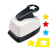 Star Hole Punch - ABS metal 5x7.5x6.4cm 1.97x2.95x2.52in portátil Scrapbooking Cutter Shape Puncher | Craft papel sello herramienta de perforación para niños estudiantes profesores aula DIY álbumes de