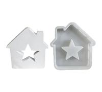 Star House Moldes De Resina Amor Casa Velas Formas Para Suave De Vel