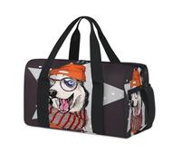 Star Husky - Bolsa de deporte para perros, divertida bolsa de viaje para el fin de semana, bolsa de viaje, gimnasio, bolsa de lona para niños, niñas, niños, mujeres y hombres