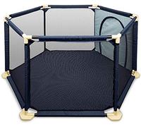 Star Ibaby Parque Infantil Bebe y Niños Pequeños Plegable y Antideslizante, Corral Bebe a Prueba de Inclinación y Reja Segura, Fácil de Montar y Desmontar
