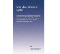 Star identification tables: Giving simultaneous values of declination and hour angle for values of latitude, altitude, and azimuth ranging from 00 to ... and altitude and 00 to 1800 in azimuth.