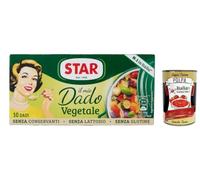 STAR Il Mio Dado - Caldo de verduras vegetal, 24 x 100 g (240 cubos), sin gluten, sin lactosa, sin conservantes, paquete de cocina italiana + polpa italiana gourmet