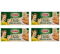 Star: "Il Mio Dado Delicato" cubos de caldo, delicado sabor paquete de 4 cajas de 10 cubos, 10 g cada cubo [importación italiana]