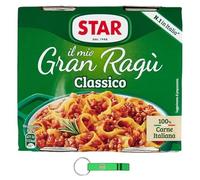 Star Il Mio Gran Ragù Classico - 24 paquetes dobles (2 × 180 g) salsa de carne lista para servir, 100% carne italiana, sabor auténtico, + llavero Beni Culinari gratis