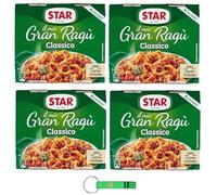 Star Il Mio Gran Ragù Classico - 4 paquetes dobles (2 × 180 g) salsa de carne lista para servir, 100% carne italiana, sabor auténtico, + llavero Beni Culinari gratis