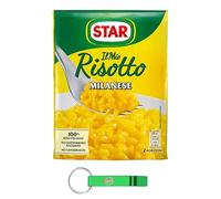 Star Il Mio Risotto Milanese - Arroz cremoso con azafrán (20 unidades, 100% italiano, 175 g, incluye llavero Beni Culinari gratuito)