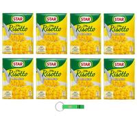 Star Il Mio Risotto Milanese - Arroz cremoso con azafrán (8 unidades, 100% italiano, 175 g, incluye llavero Beni Culinari gratuito)