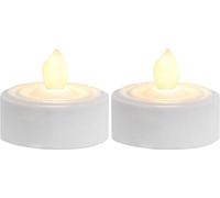 Star LED Candelita "T-Light", 2 piezas, parpadeante con pilas, blíster con temporizador, 2,9 x 3,6 x 3,6 cm, blanco 068-05
