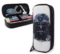 Star Mandalorian Wars - Estuche de piel para lápices, con cremallera, ideal para la escuela, el trabajo y la oficina