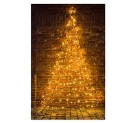 Star-Max Árbol de Navidad para pared, 300 cm de altura, color negro