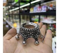 Star Moon Crown Metal Crystal Ball Holder Magic Sphere Display Stand Desktop Adornos Fotografía Props, Corona