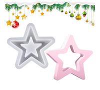 Star Mould - Hollow Star Shaped Silicone Mold, Multi-Purpose Crafting Tool For Chocolate, Jelly, Candy, Wax, Resin, Soap | Reutilizable Hollowed Candle Making Mold For Baking, Crafts, And Gift Project