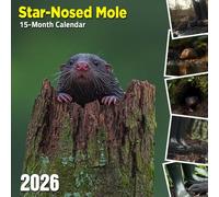 Star-Nosed Mole 2026 Calendar: Fascinating creatures with unique features