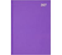 Star Note Agenda 2027 A5, página por día, organizador diario, color morado | Fechado 2027, planificación diaria, resumen anual, formato de agenda