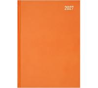 Star Note Agenda 2027 A5, página por día, organizador diario, color naranja | Fechado 2027, planificación diaria, resumen anual, formato de agenda