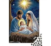 Star of Bethlehem Rompecabezas Holy Infant 1000 Piezas de Papel Reciclado para Mujeres y Hombres Juego Educativo para Relajarse 70x50cm/1000pcs