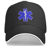 Star of Life Imprimir EMT Paramédico Medicina de Urgencias Gorra de béisbol Deportes al Aire Libre Gorras solares Mujeres Hombres Y2k Gorras de béisbol chulas