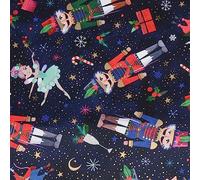 STAR Papel de regalo de 70 cm x 2 m rollo de papel de Navidad para niños (cascanueces/hada)