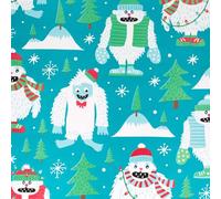 Star Papel de regalo de Navidad, 70 cm x 2 m, rollo de papel de regalo con diseño de monstruos de invierno, papel de regalo con diseño de Navidad, papel de regalo con diseño de Navidad, para niños,