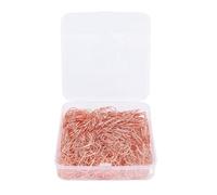 Star Paper Clips 300PCS | Stainless Steel Secure - Grip Document Clips | Decorative Star Shaped Paperclips for Office/School/Scrapbooking | Rustproof Paper Fasteners (Pink Gold)